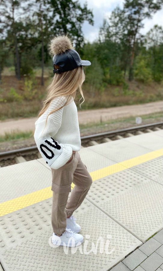 LOVE svetr white
