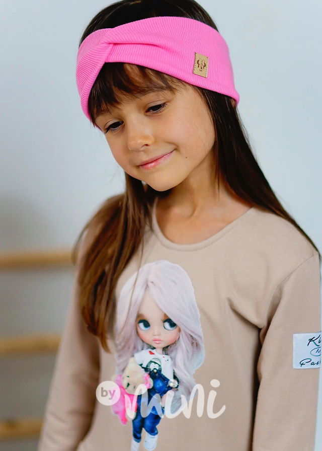 Bavlněné šaty cutie béžové