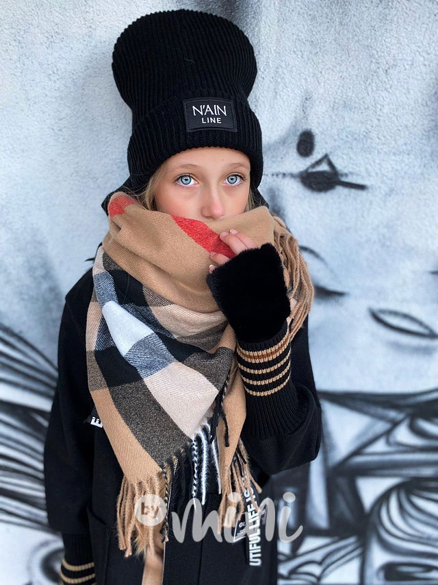 Hipster beanie čepice černá