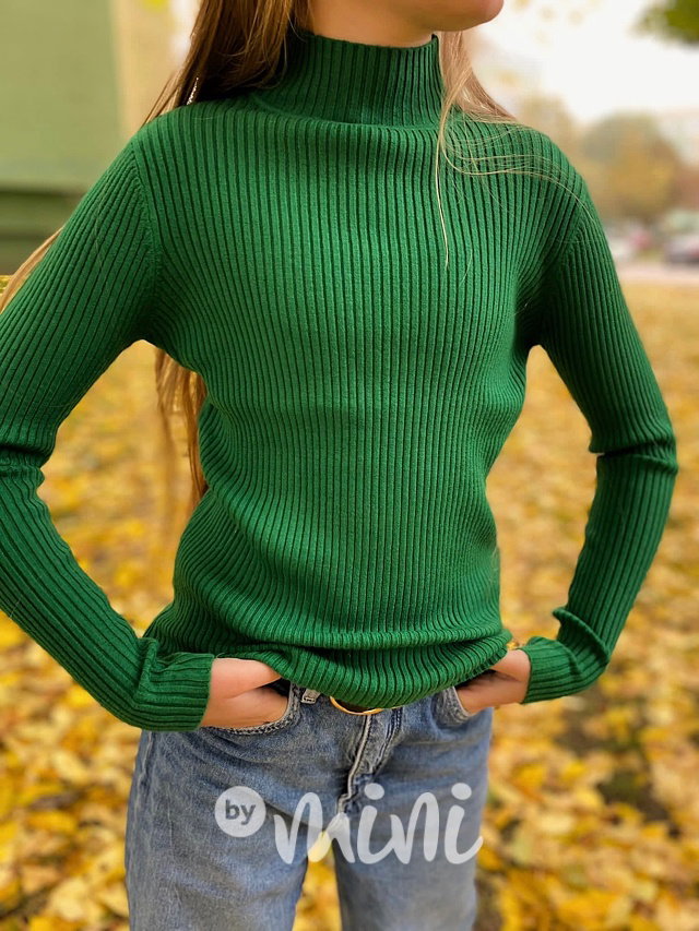 Svetříkový rolák zelený