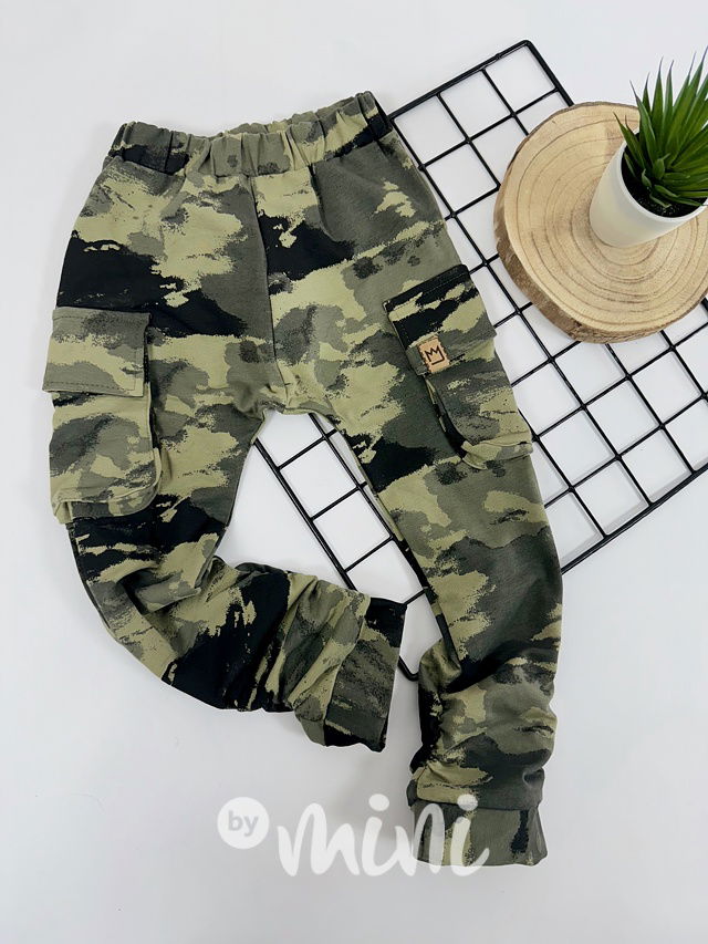 Green army baggy kapsáče