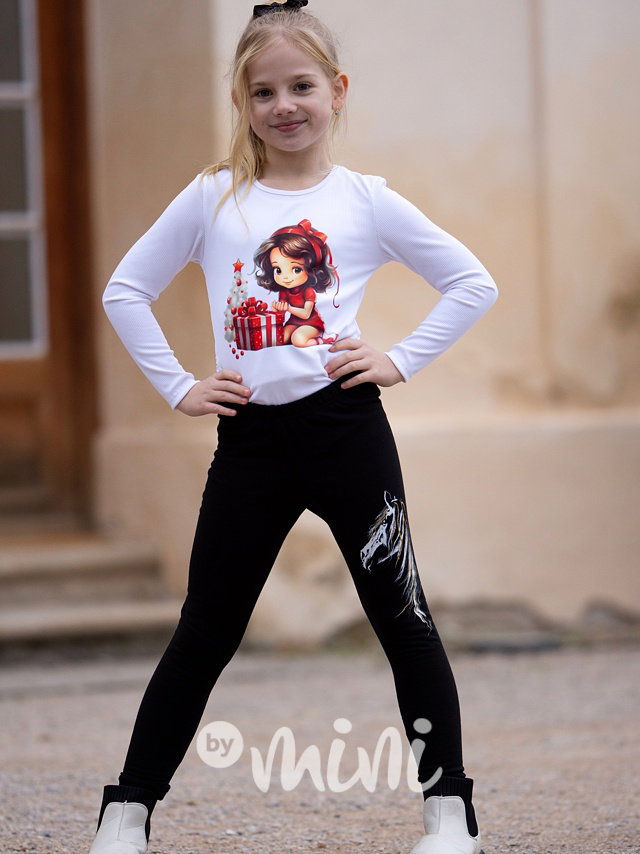 Xmas girl blůzka bílá