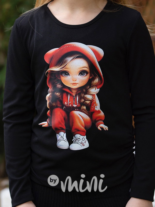 Hoodie girl blůzka černá