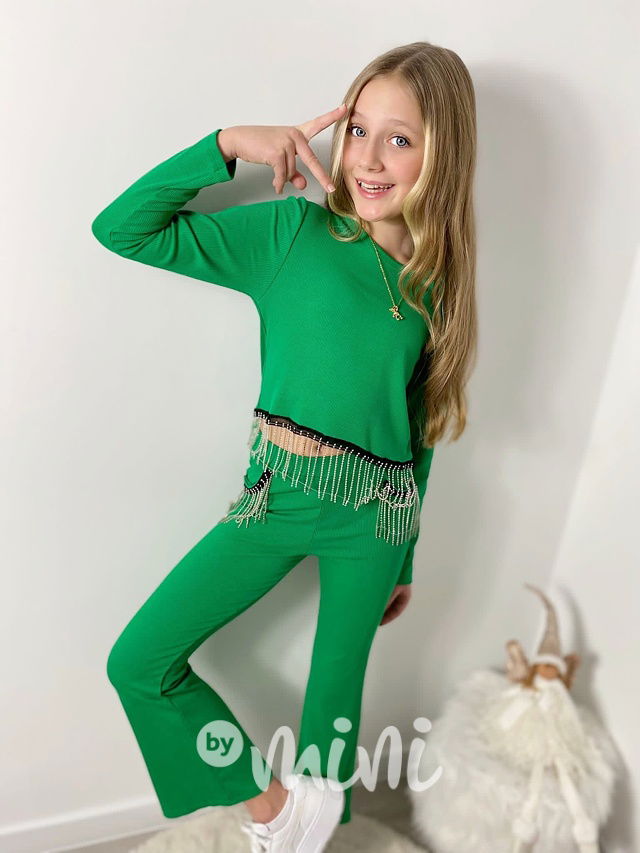 Zelený Gatsby komplet