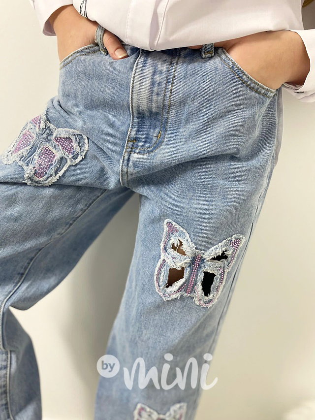 Fashion jeans Butterfly