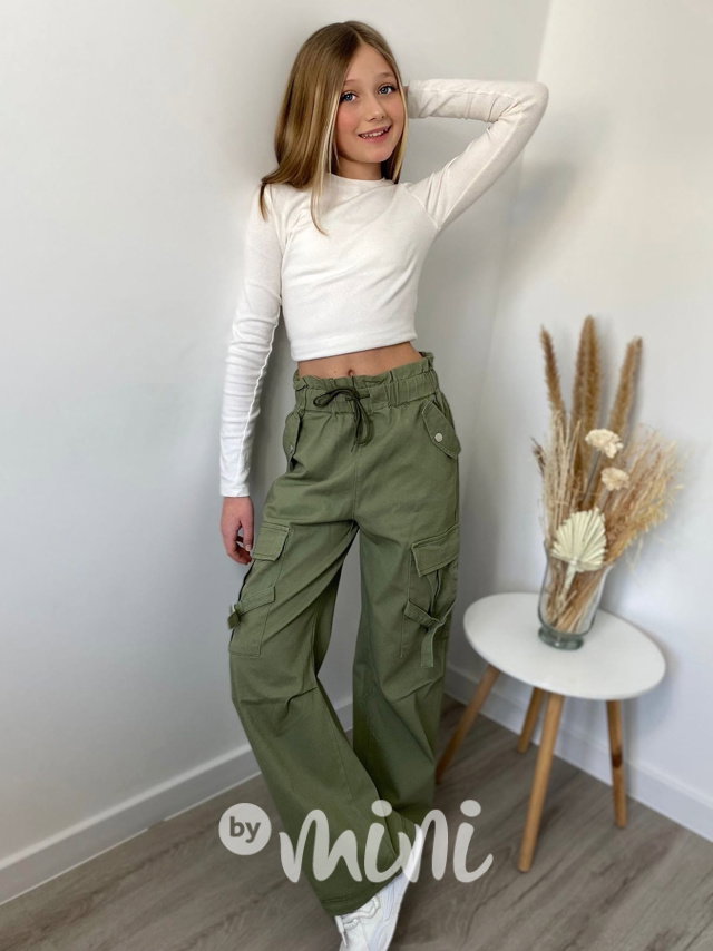 Military cargo kapsáče khaki