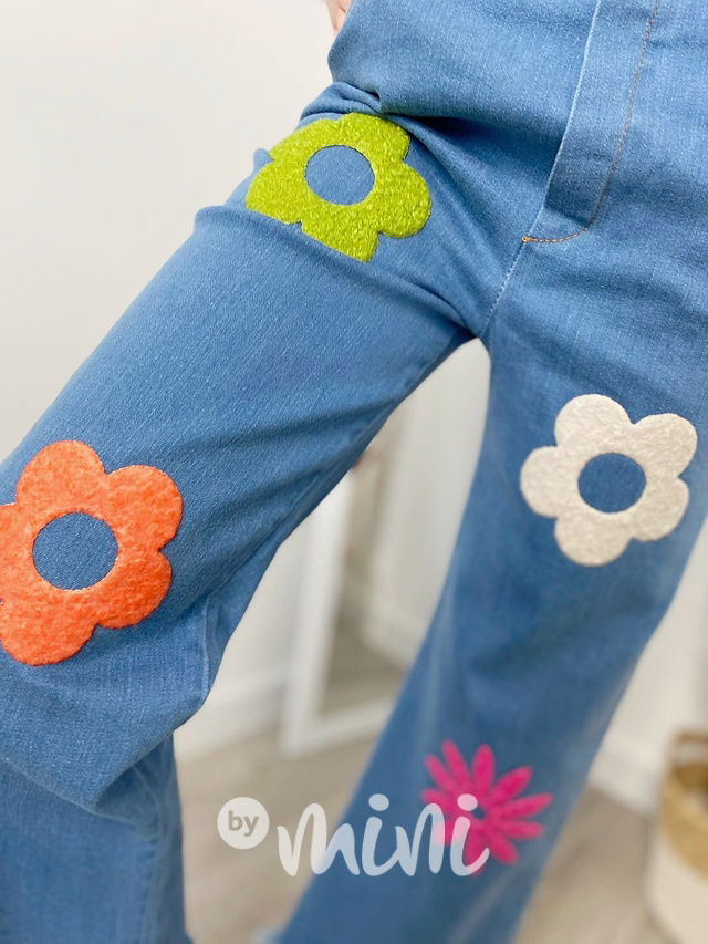 Flower jeans