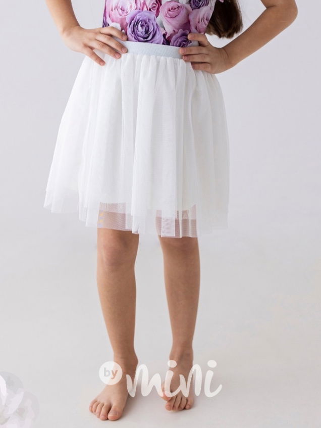 Bílá tylová tutu sukně Lily Grey