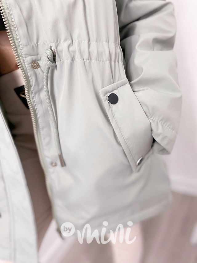 Olive dívčí parka