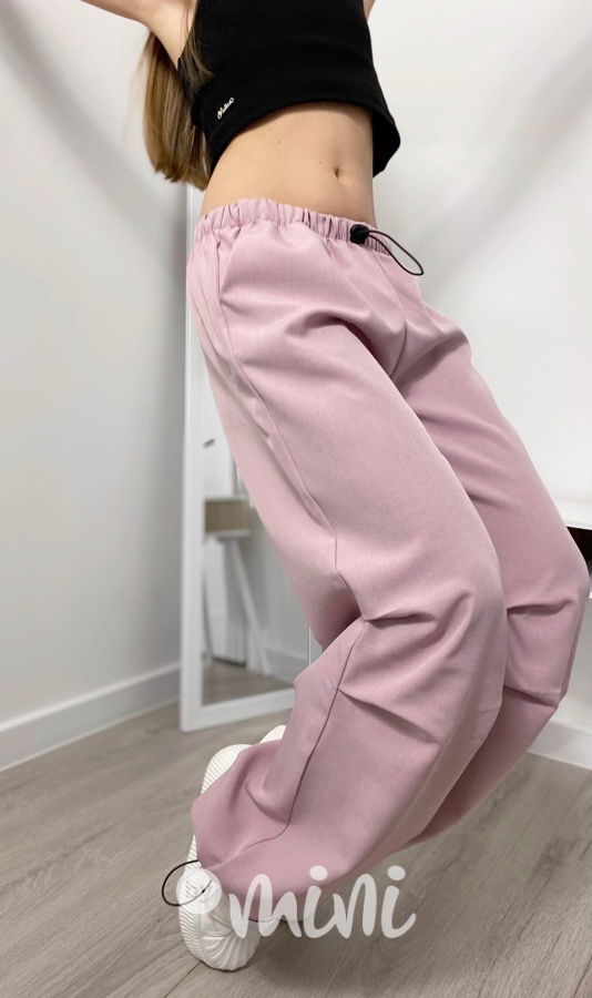 Volné relax kalhoty pink