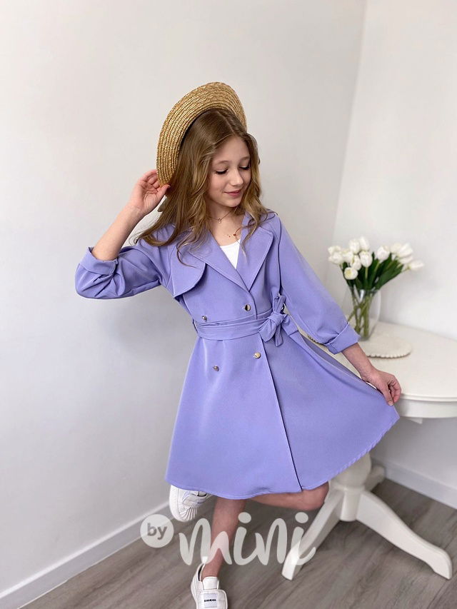 Jarní kabátek/šaty lila