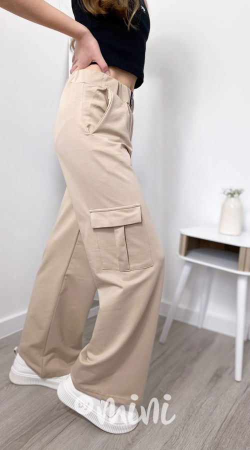 PREMIUM široké švédy YOU béžové