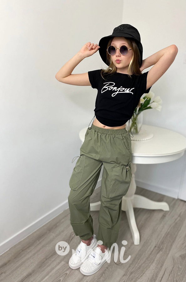 Parachute pants - cargo kapsáče khaki