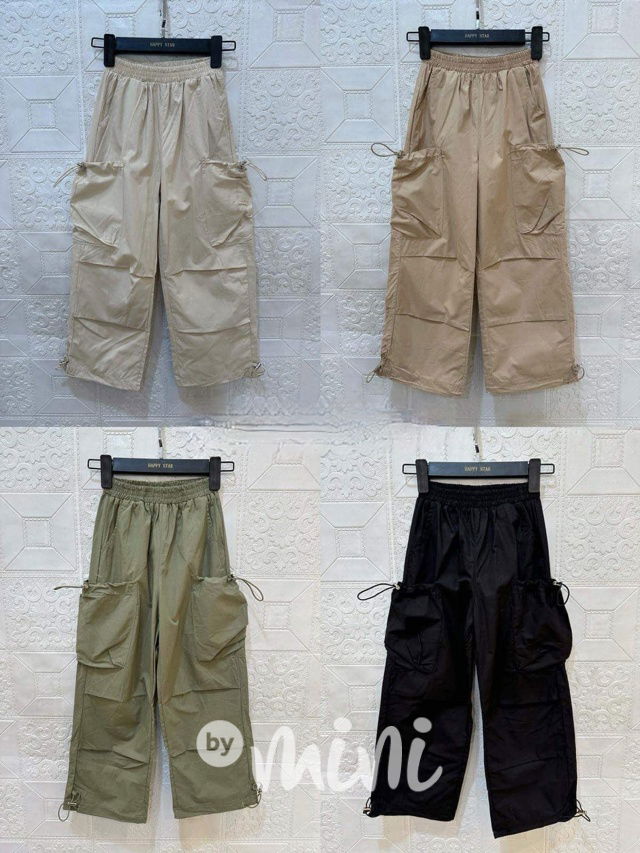 Parachute pants - cargo kapsáče beige