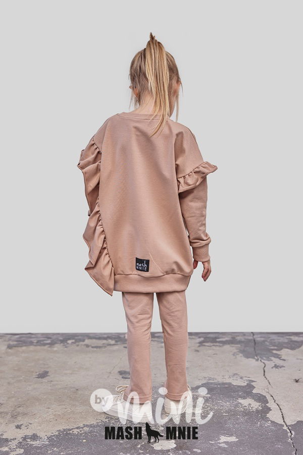 Mash Mnie jegginy s rozparkem béžové