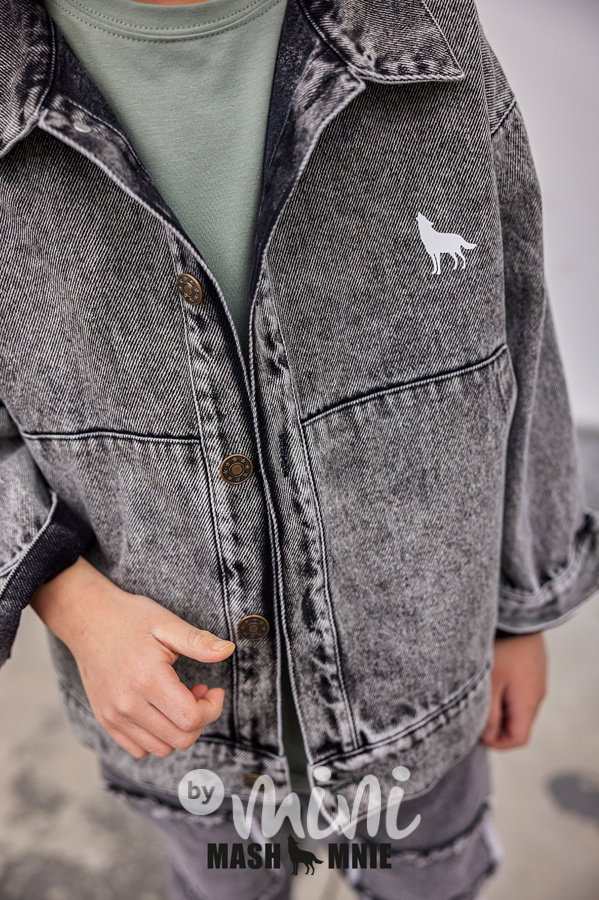 Mash Mnie WOLF black denim bunda