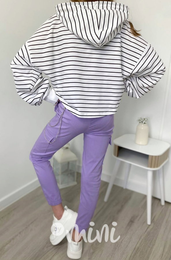 Crop mikina + top