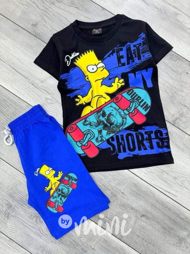 Bart Simpson letní set black/blue
