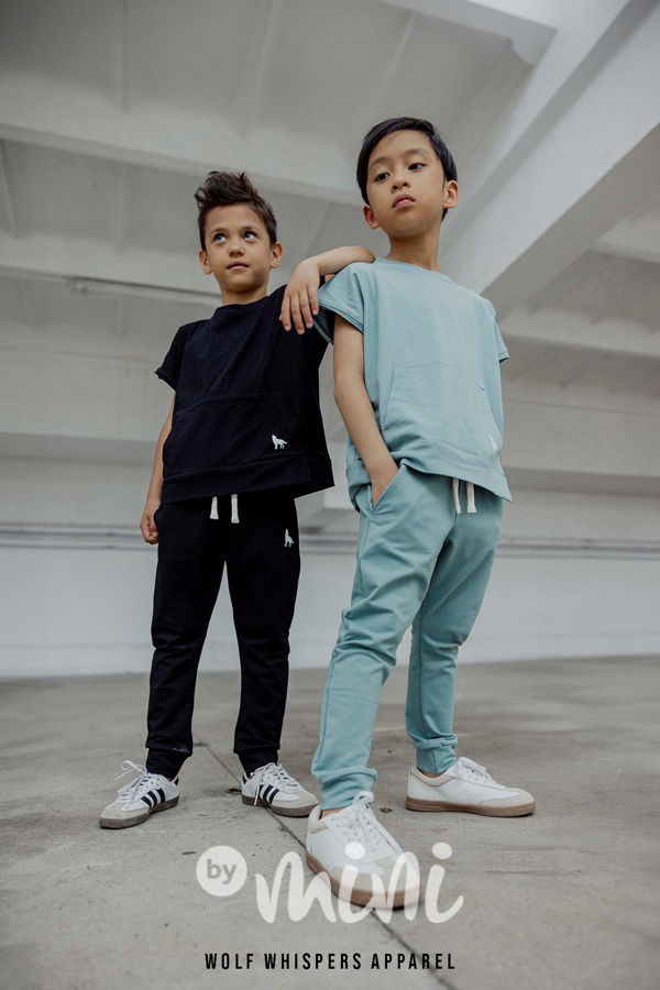 Mash Mnie WOLF jogger tepláky ocean