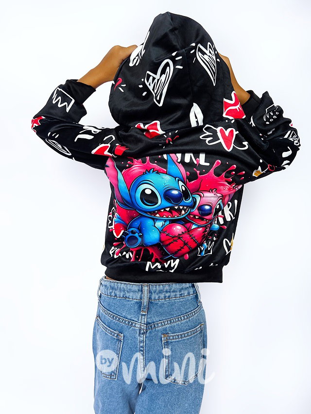Lilo & Stitch velur mikina LOVE POWER