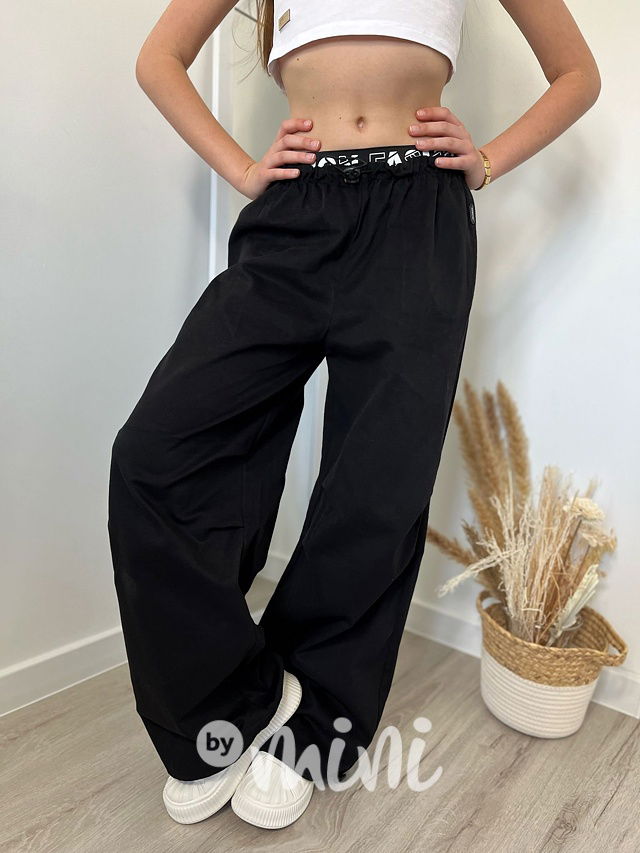 Soft denim maxi švédy černé