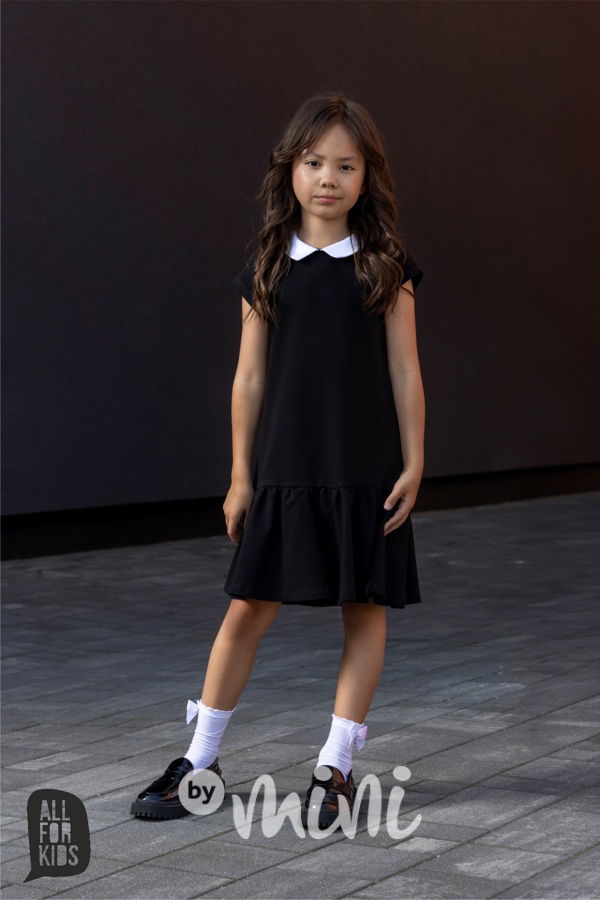 All for kids šaty s límečkem černé