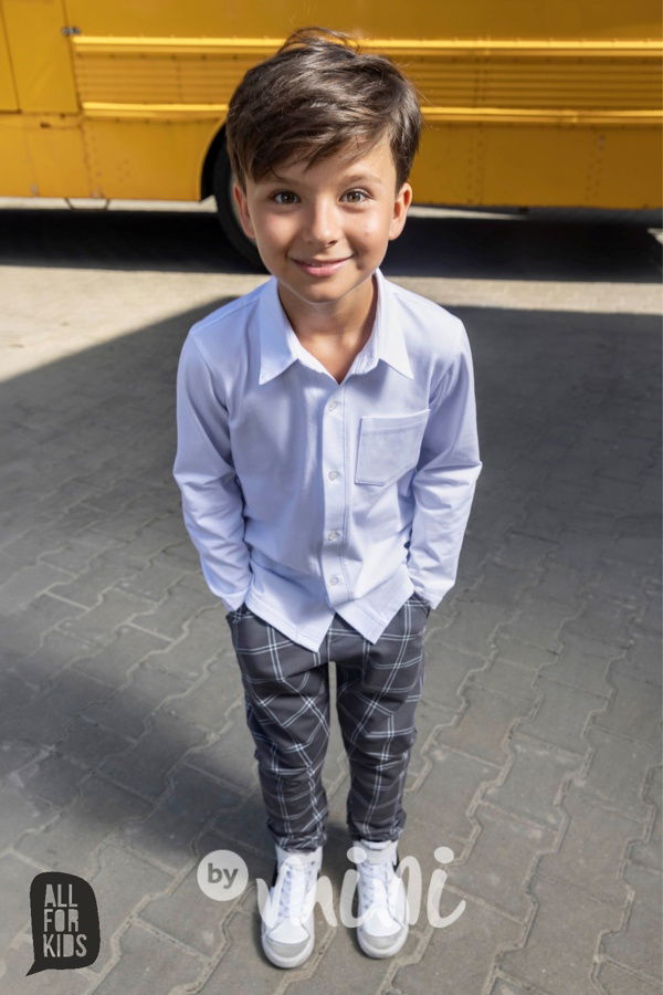 All for kids kalhoty grey karo