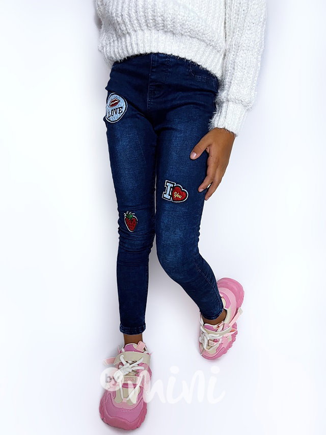 Denim jegginy Strawberry