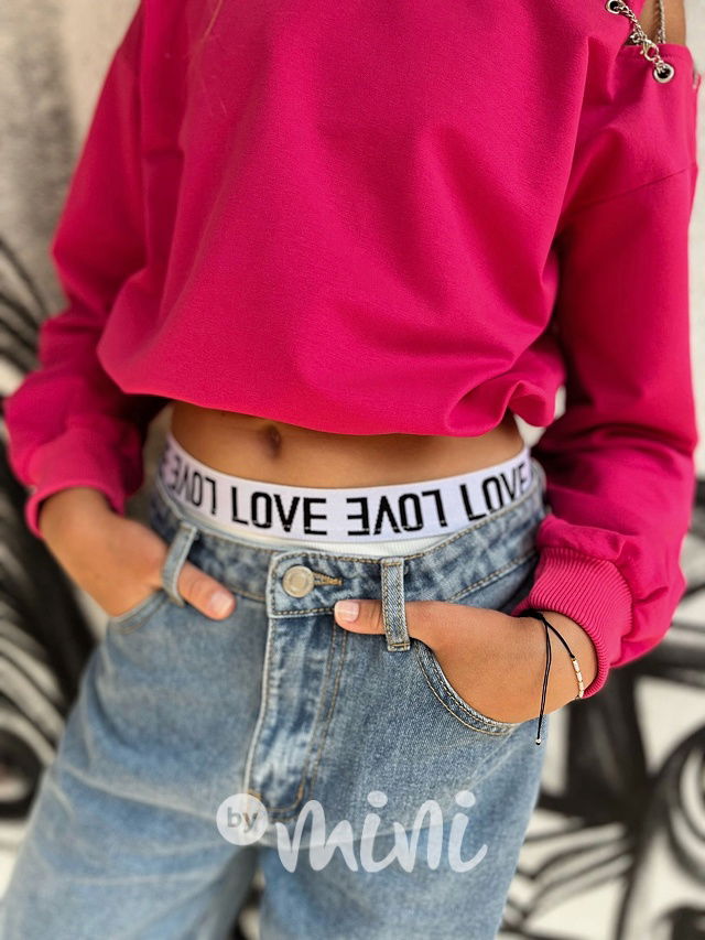 Fashion mikina s řetízky