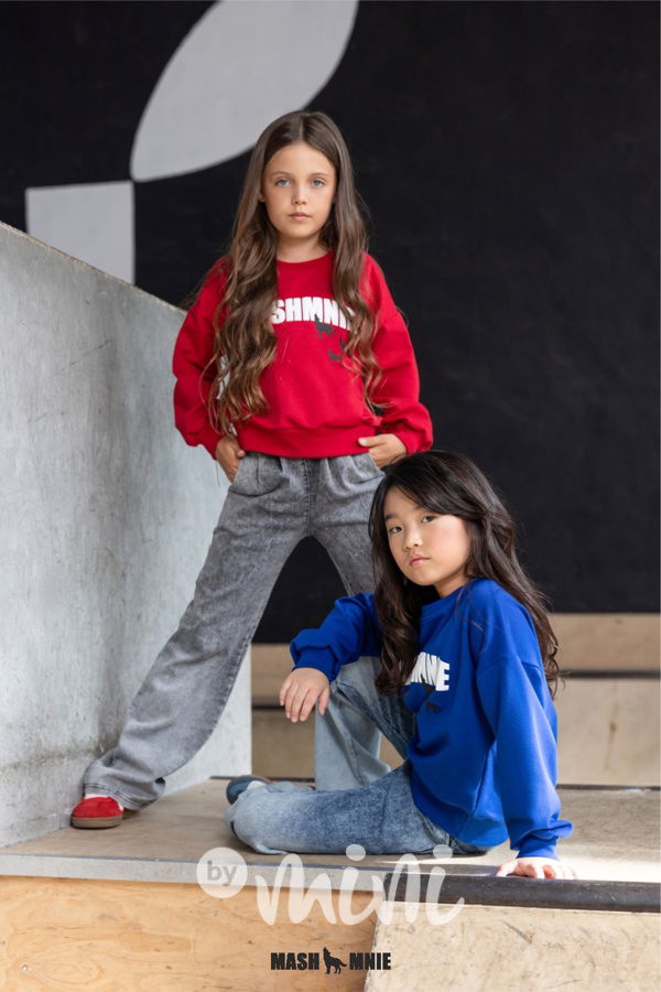 Mash Mnie mikina WOLF modrá