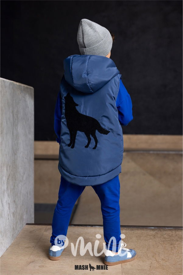 Mash Mnie vesta WOLF modrá