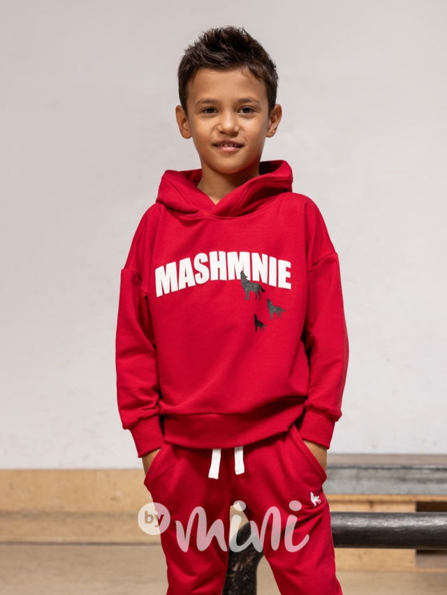 Mash Mnie hoodie mikina WOLF červená