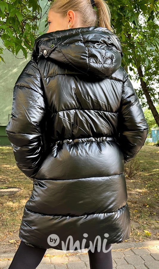 Zimní kabát Illusion metallic black