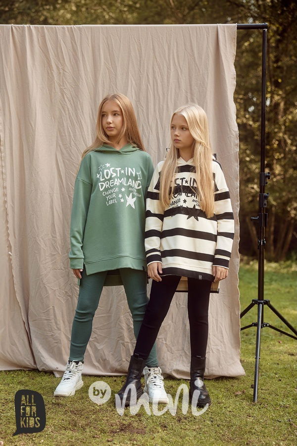 All for kids mikinová tunika mint