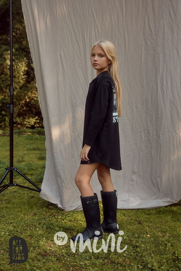 All for kids košilové šaty black