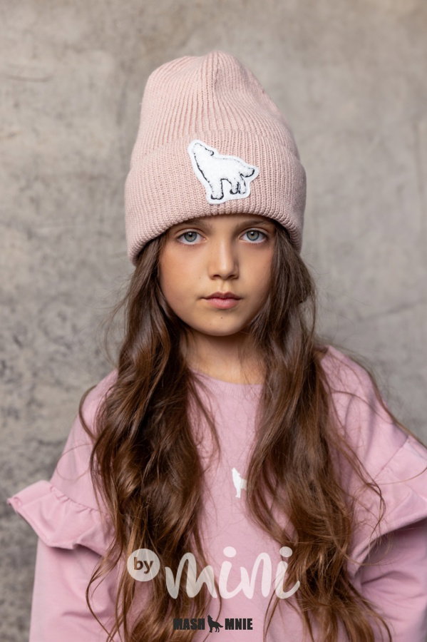 Mash Mnie pletená čepice WOLF pink
