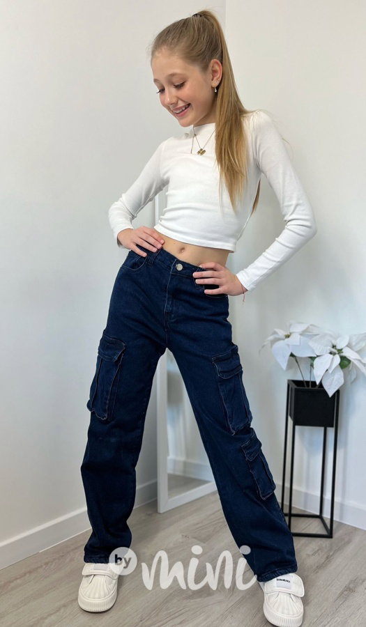 Zateplené jeans kapsáče
