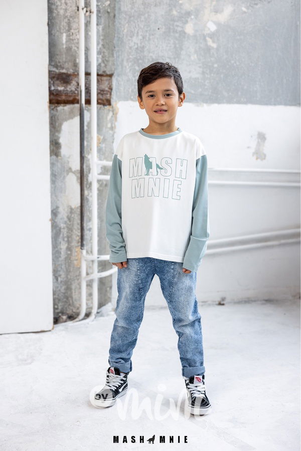 Mash Mnie jeans baggy blue