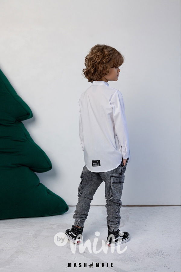 Mash Mnie bílá košile WOLF