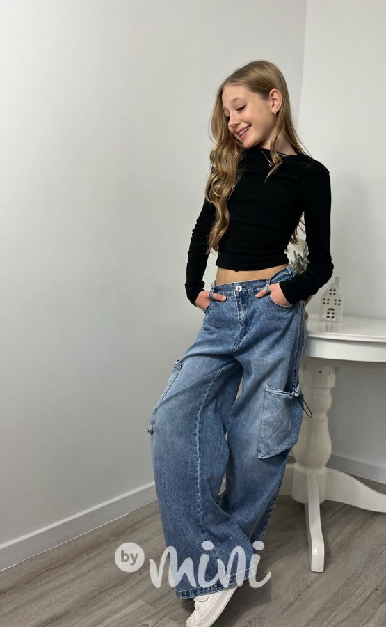 Volné relax jeans kapsáče