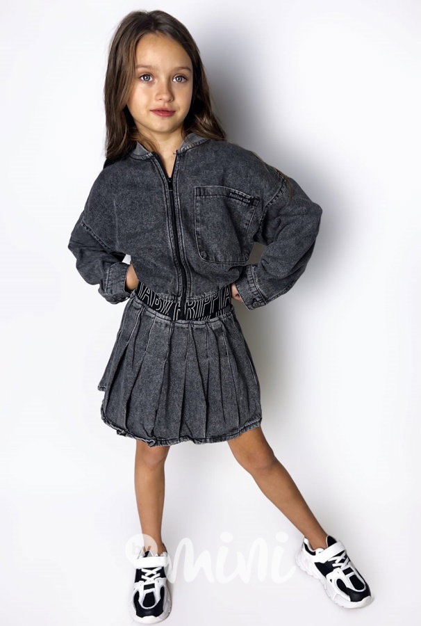 Oversize denim bunda + sukně