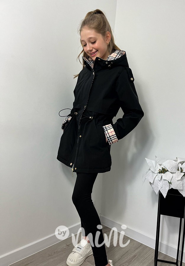 Dívčí Jarní černá parka London