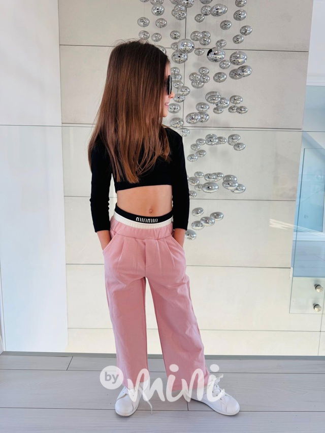 Lounge kalhoty MIU MIU pudrové