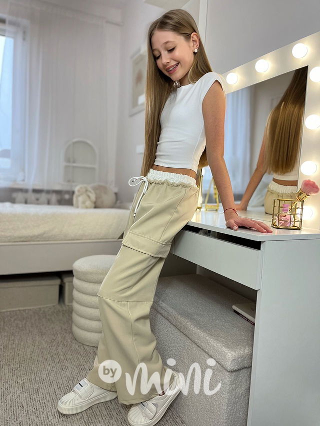 Lounge volné kapsáče BEIGE