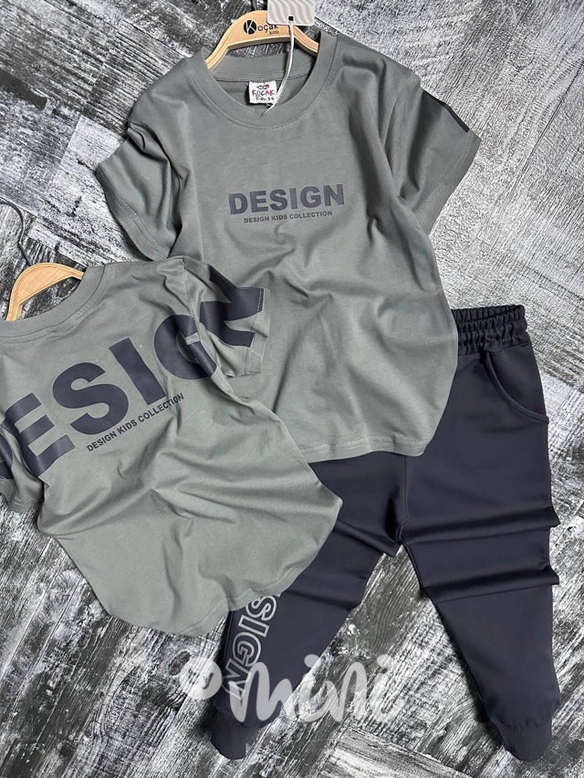 DESIGN souprava khaki