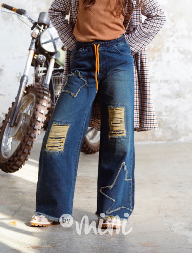 STAR fashion ripped jeansy