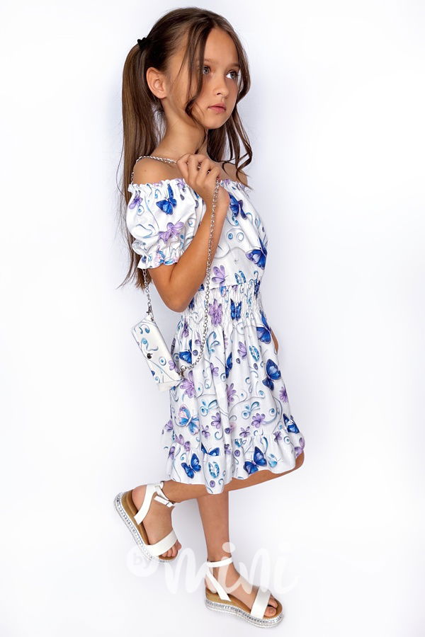 Letní motýlkové šaty s kabelkou