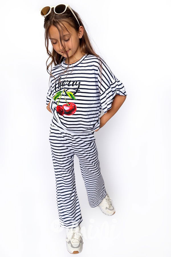 Cherry pruhovaný beach komplet