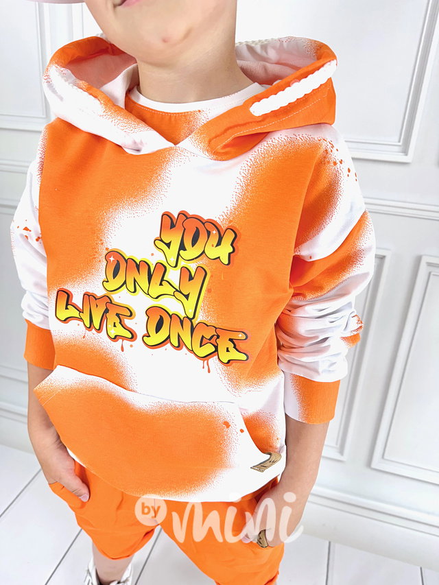 Yolo mikina orange splash