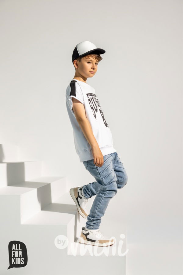 All for kids biker jogger jeansy ice blue